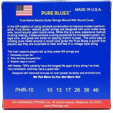 PURE BLUES Pure Nickel Electric Guitar Strings - Medium 10-46