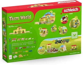 92-Piece Farm World: Large Farm w/ Animals & Accessories (Yellow