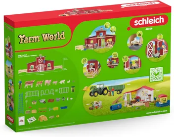 92-Piece Farm World: Large Farm w/ Animals & Accessories (Yellow