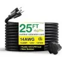 Go Green Power 25ft 14/3 SJTW 25 ft Outdoor Extension Cord