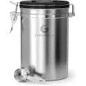 22oz Coffee Grounds and Beans Container Canister w/ Date-Tracker, Scoop