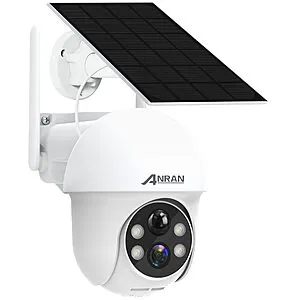 Anran 2K Outdoor Wireless 360-Degree Security Camera w/ Solar Panel (Various Colors)