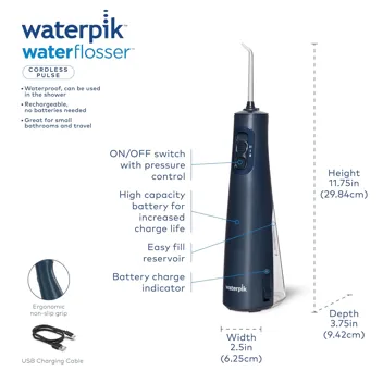 Cordless Pulse Rechargeable Portable Water Flosser