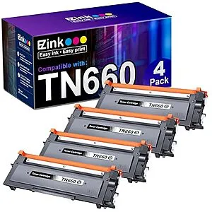 E-Z Ink Compatible Brother TN630 TN660 Toner Cartridges (black)