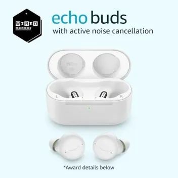 Echo Buds with Active Noise Cancellation (2021 Release, 2nd Gen)