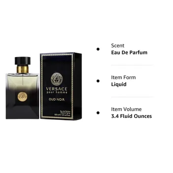 Pour Homme Oud Noir Eau de 3.4oz Parfum