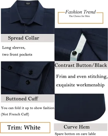 Coofandy Slim Fit Business Dress Shirt