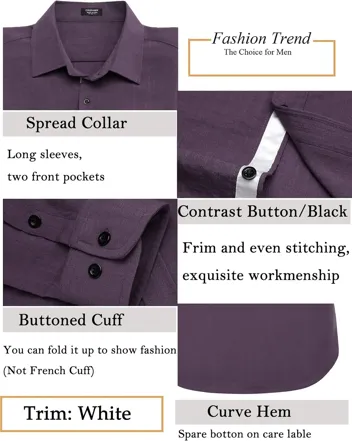 Coofandy Slim Fit Business Dress Shirt