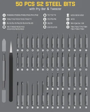 X5 Max 50-in-1 Manual Magnetic Precision Screwdriver Set