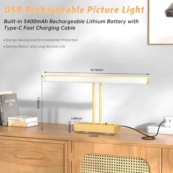 15.35" Wireless Rechargeable Wall Picture Light