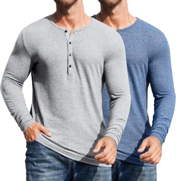 Coofandy Slim Fit Henley Shirts