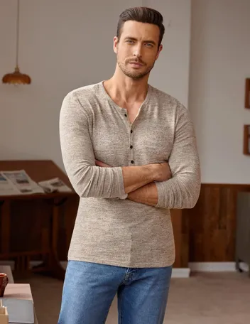 Coofandy Slim Fit Henley Shirts