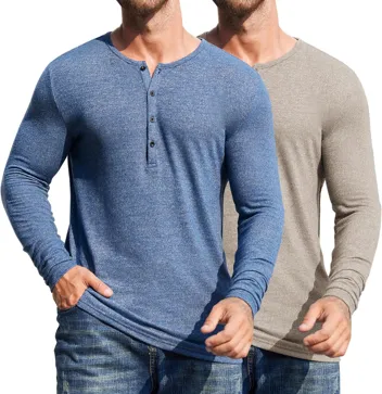 Coofandy Slim Fit Henley Shirts