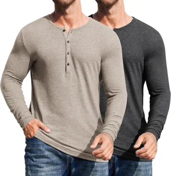 Coofandy Slim Fit Henley Shirts