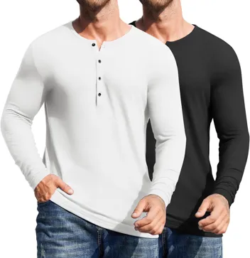 Coofandy Slim Fit Henley Shirts