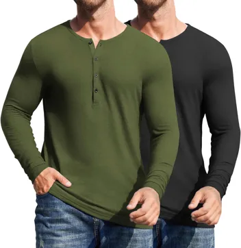 Coofandy Slim Fit Henley Shirts