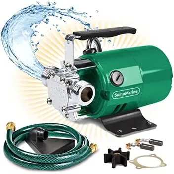 Water Transfer Pump with 6ft Water Hose Kit