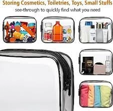 PACKISM Clear Toiletry TSA Approved Toiletry Bag Quart Size