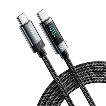 Essager 100W 3.3ft USB-C to USB-C Cable with Wattage Display