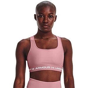 Standard Crossback Mid Impact Sports Bra, (697) Pink Elixir / / White, X-Small