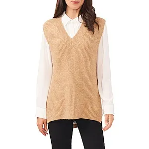 Camuto Shaker Stitch Sweater Vest (5 colors)