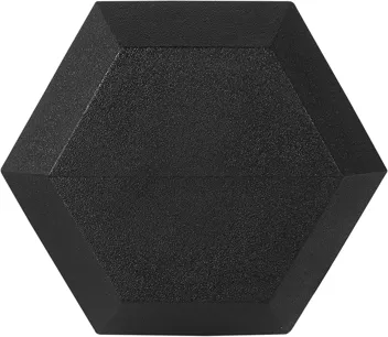 Signature Fitness Colored Rubber Encased Hex Dumbbell (35LB)