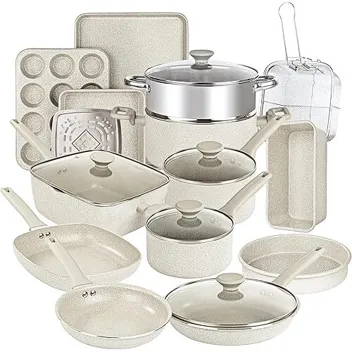 20 Pc Kitchen Pots and Pans Set Non Stick Cookware Set