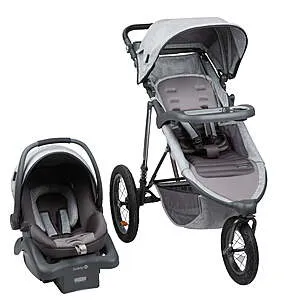 Monbebe Rebel II All in One Travel System Stroller w/ Rear-Facing Infant Car Seat (Soho)