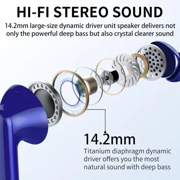 Wireless Earbuds Bluetooth 5.3 Headphones Bass Stereo Ear Buds with Noise Cancelling Mic LED Display in Ear Earphones IP7 Waterproof 36H