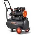 Vevor 6.3 Gallon 2HP 116PSI Oil-Free Air Compressor