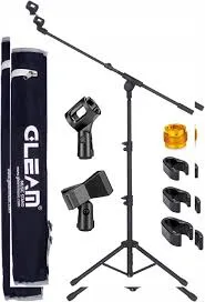 Tripod Boom Microphone Stand Black