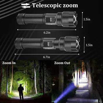 10000LM 3000mAh Waterproof Rechargeable LED Flashlight