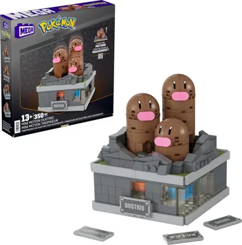 Mega Mini Motion Dugtrio Building Toys Set (350-Pieces)