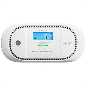 Carbon Monoxide Detector Alarm with Digital LCD Display