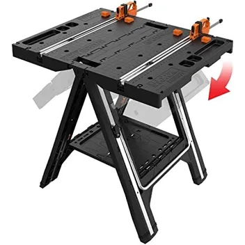 Worx Pegasus 2-in-1 31" x 25" x 32" Folding Work Table & Sawhorse