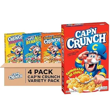 Cap'n Crunch Breakfast Cereal Variety Pack (4-Count)