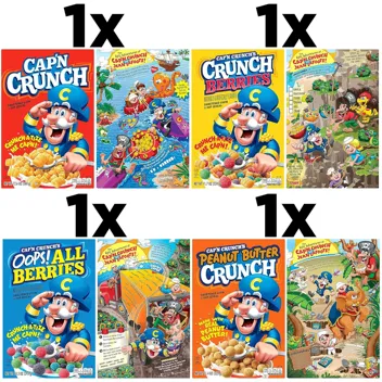 Cap'n Crunch Breakfast Cereal Variety Pack (4-Count)