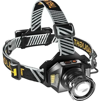 TrebleRay 990,000-Lumen 13-Mode Motion Sensor USB-Rechargeable LED Headlamp