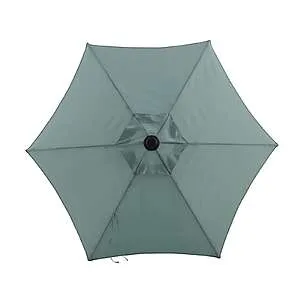 7.5' Style Selections Market Patio Umbrella (Sage Green or Tropical Leaves) w/ Free Store Pickup