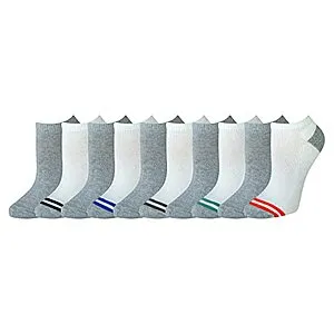 Cotton Lightly Cushioned No-Show Socks (47¢ pair)