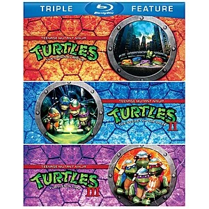 Teenage Mutant Ninja Turtles Movie Triple Feature: TMNT, TMNT II: The Secret of the Ooze, TMNT III: Turtles in Time (Blu-ray)