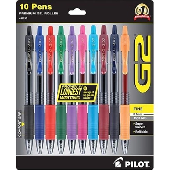 Pilot G2 Premium Fine Point 0.7mm Gel Roller Pens