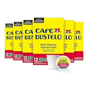 Cafe Bustelo Espresso Style Dark Roast Coffee (72x K-Cup Pods)