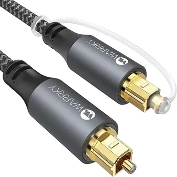 6ft Gold Plated Plug Optical Audio Cable