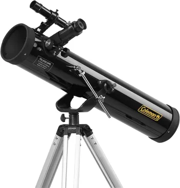 700 x 76mm Reflector Telescope with Tripod (Black)