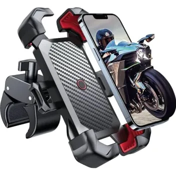 Joyroom 1-Click Auto-Lock Anti-Shake Motorcycle Bike Phone Mount