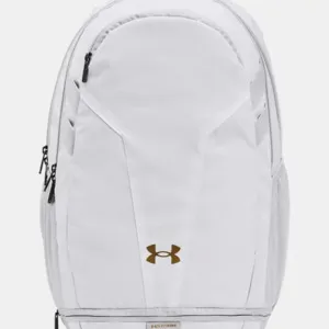 UA Hustle 5.0 Team Backpack (white or red)