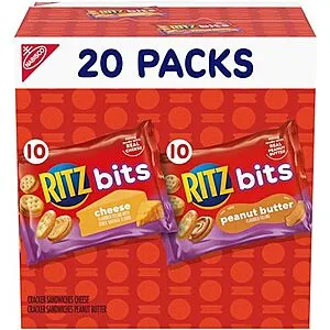 Bits Cheese + Bits Peanut Butter Cracker Sandwiches (Variety Pack)