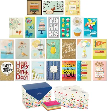 Handmade Assorted Boxed Greeting Cards, Painted Dots