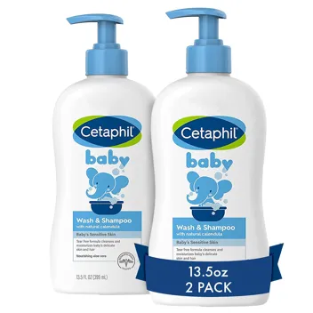 Baby Wash & Shampoo with Organic Calendula, 13.5 Fl. Oz